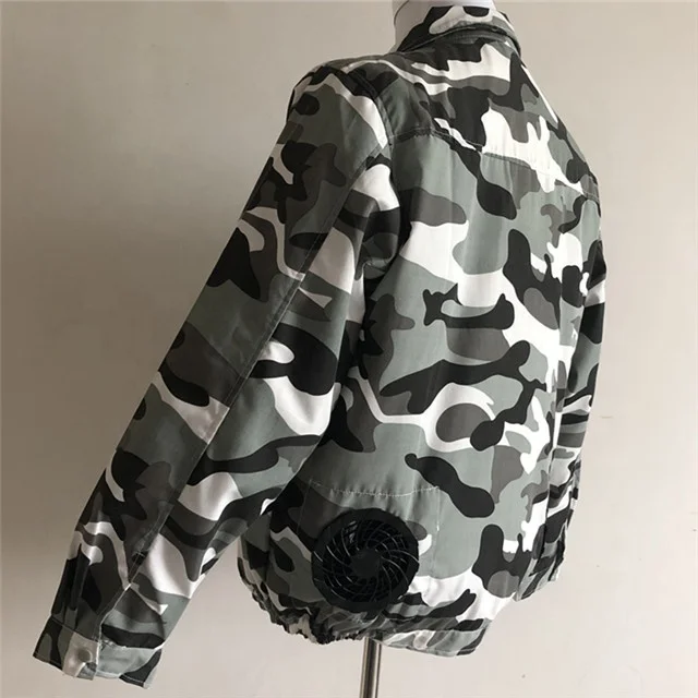 Camouflage Color 7.4v battery with fan summer cooling fan jacket