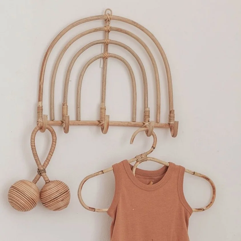  Настенные крючки из ротанга крючок для одежды шляпы держатель ткани органайзер вешалки