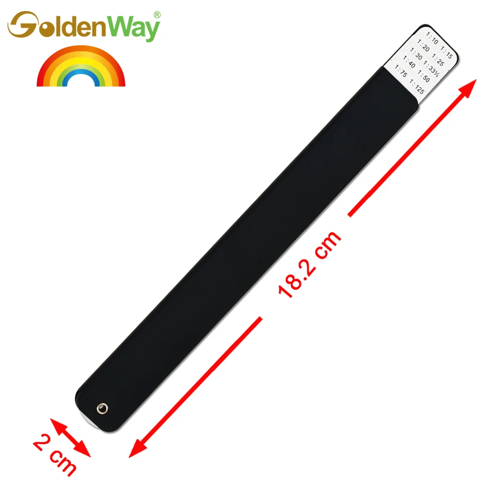 Custom Logo 15 cm Metric Architect  Fan Scale Folding Ruler