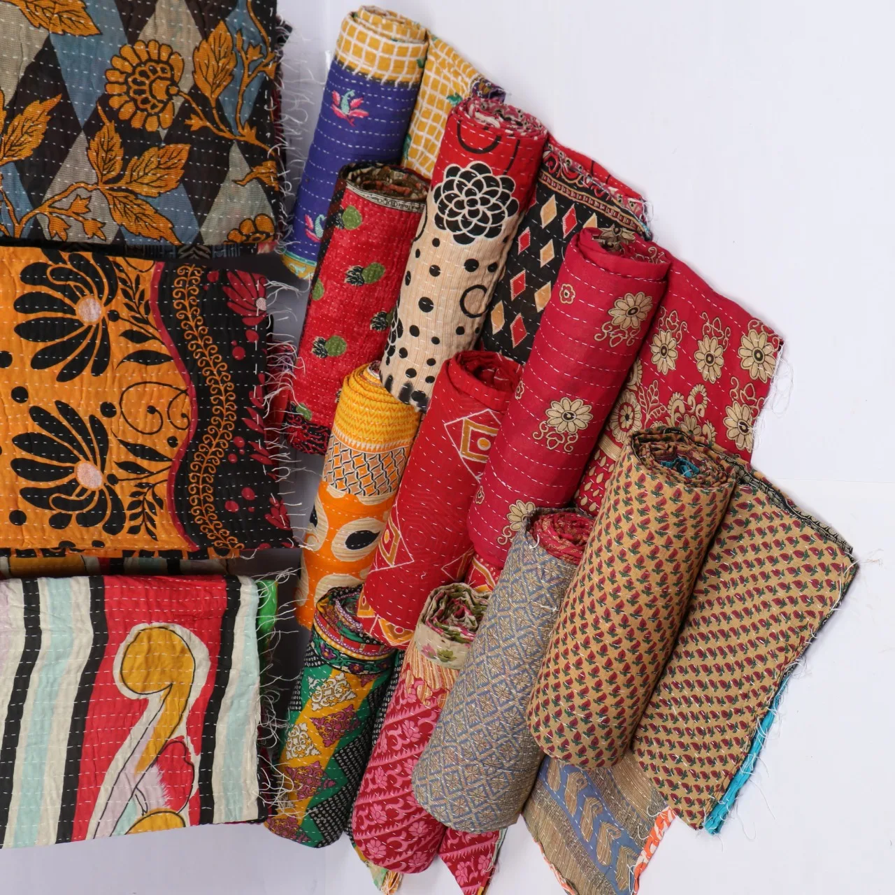 Покрывало Kantha с ручками простыня большого размера индийское одеяло покрывало плед 