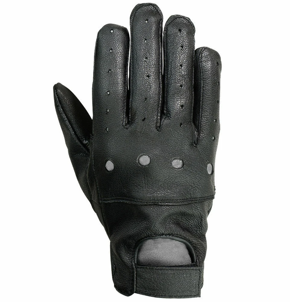  Цветные мужские перчатки для вождения из натуральной кожи с закрытыми пальцами