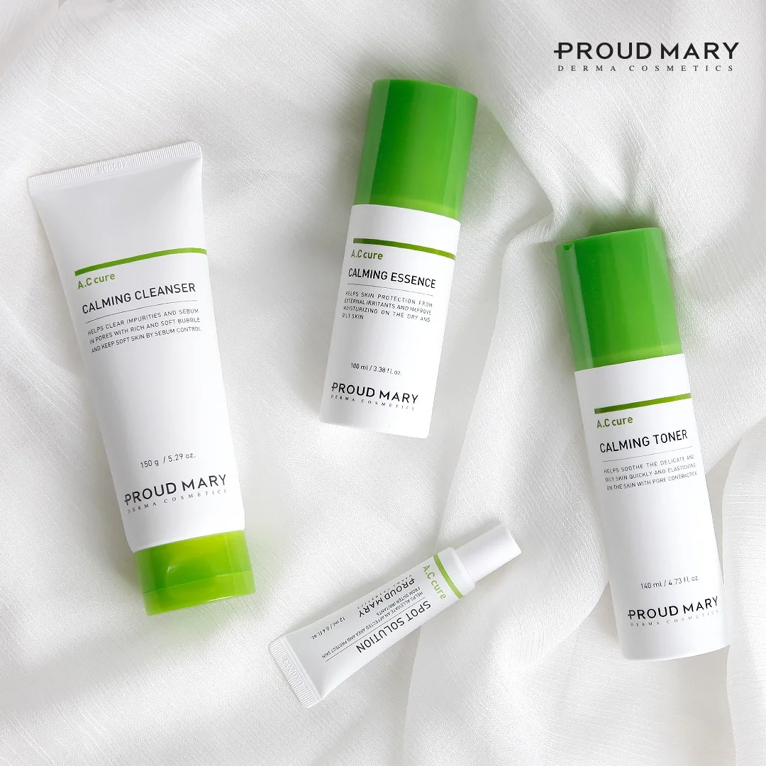 Korea Proud Mary Acne Facial Cleanser 150ml for clearing the impurities on skin and sebum in pores with soft bubble