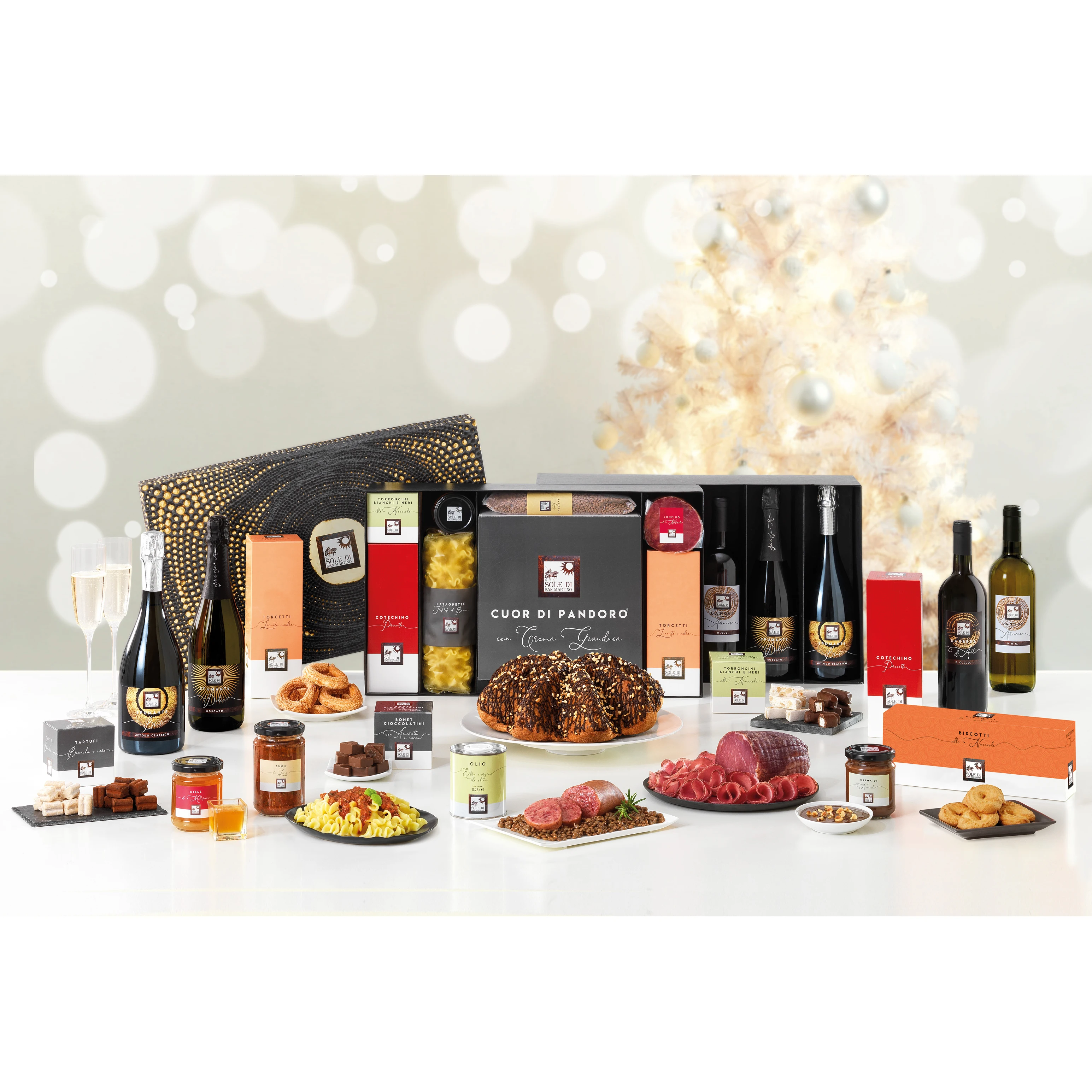 Food & beverage Italian PREMIUM Food & Wine bundle of products in giftbox KIT 17