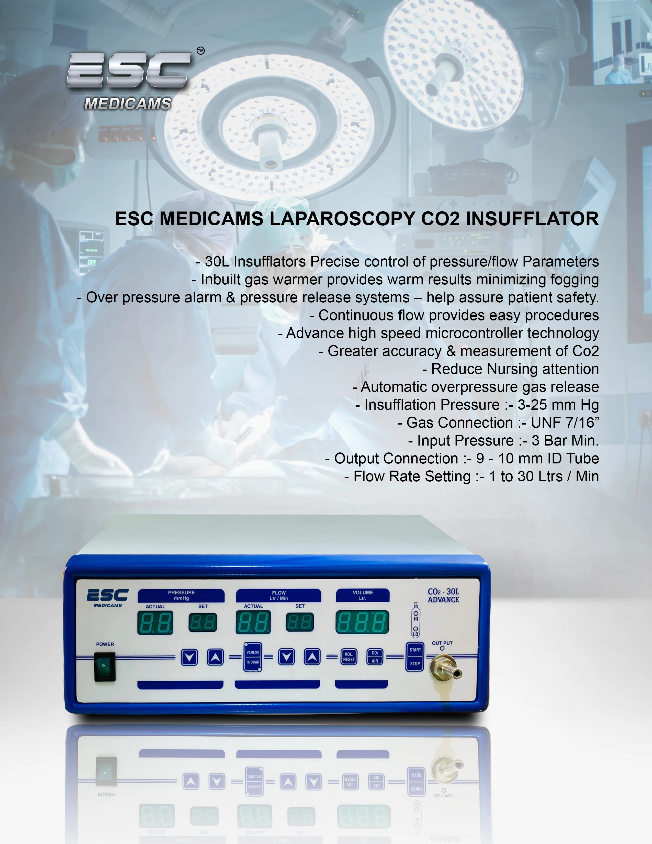 Laparoscopic Co2 Insufflator