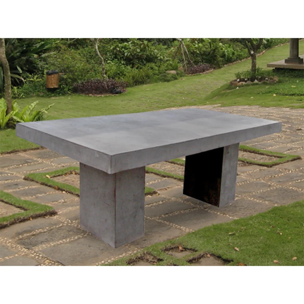 Modern Style High Strength Durable Outdoor Round Concrete Fiberglass Cement Side Table for Home Garden for Hotels-Factory Sales
