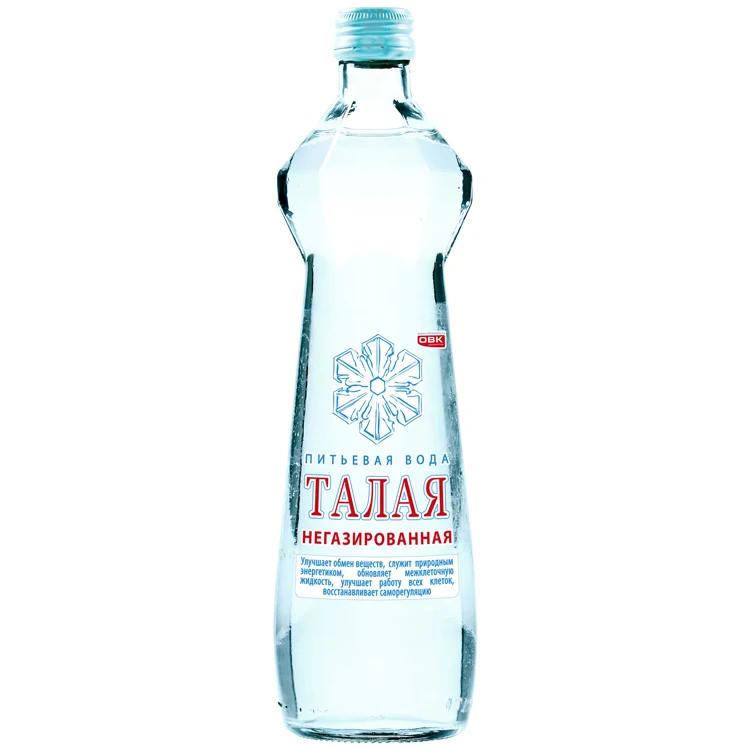 Non-carbonated drinking water TALAYA 0,5 l. glass bottle for health and exquisite pleasure, beverage