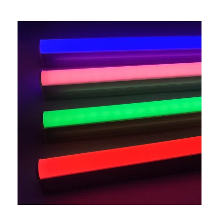 High Quality RGB T5 T8 4W 9W 13W 18W  0.3m 0.6m 0.9m 1.2m red pink blue green led glass tube light