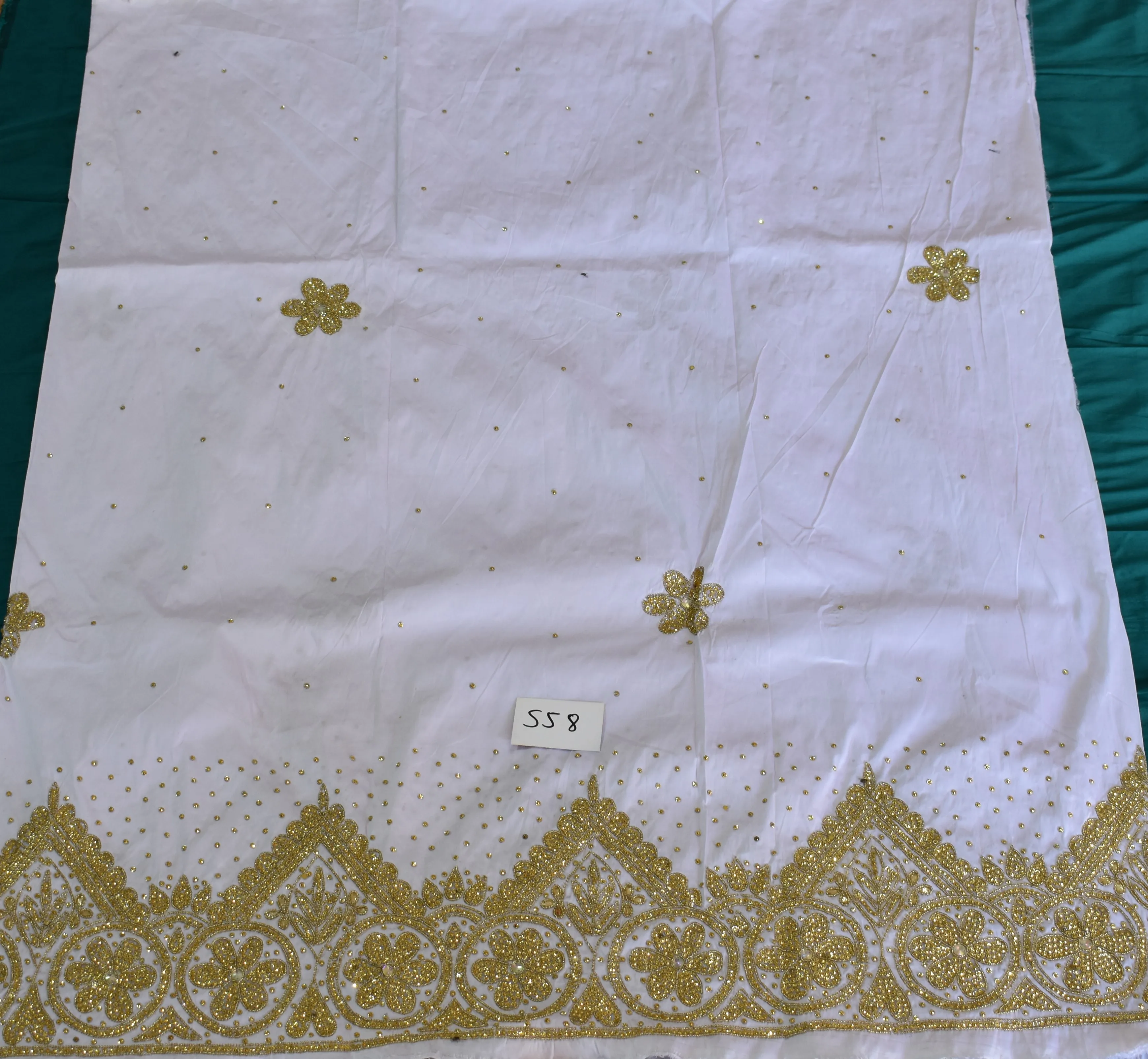 Rajgadhia Exports Beaded George Wrapper Custom Make African Headtie New Women Africa Style George Multi Color Latest Design 2021