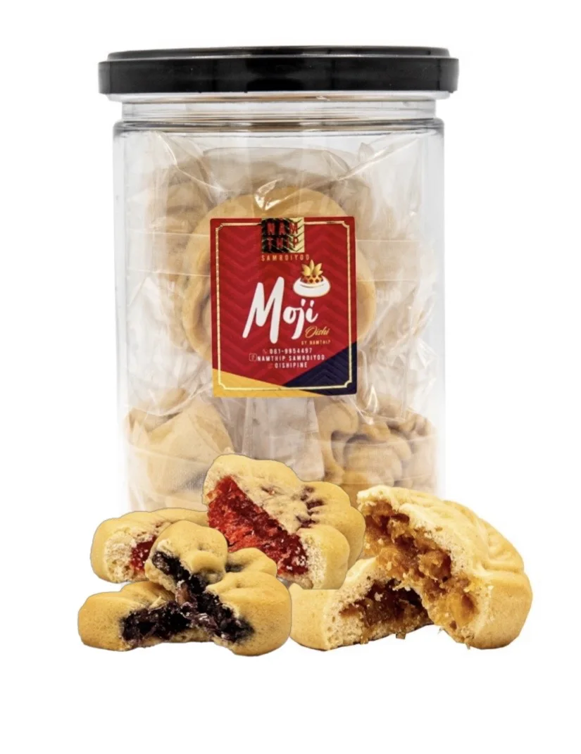 Оптовая продажа, высококачественные тайские закуски-Moji, ананасовые Смешанные фруктовые вкусы (8 штук в бутылке), Мягкое Печенье с фруктовым вкусом