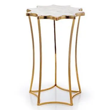  Центральный столик для украшения дома новый стиль дизайн широкая крышка латунная отделка основание журнальный