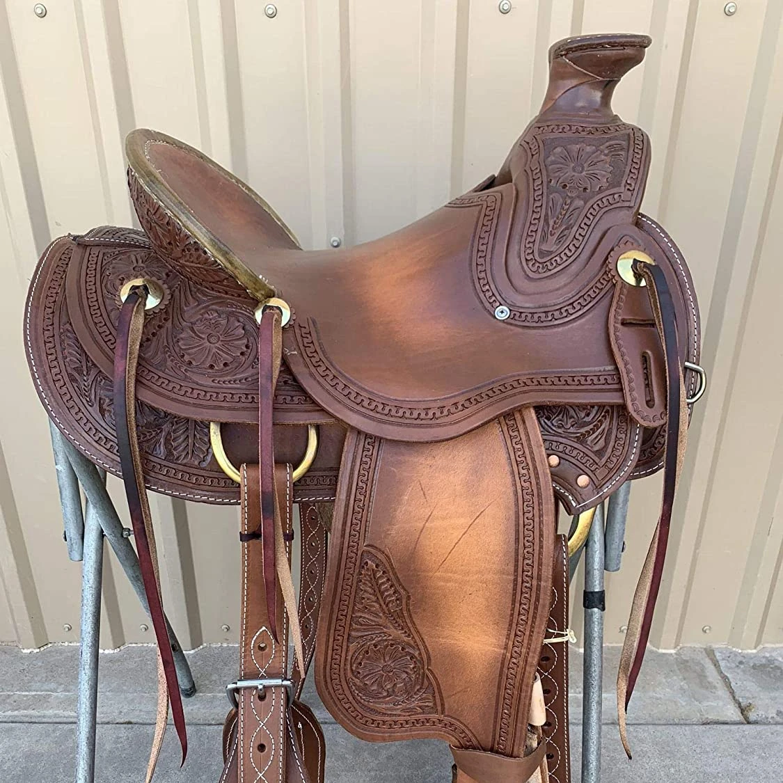 
Star International Leather Western Wade Tree A Fork Horse Saddle Tack 