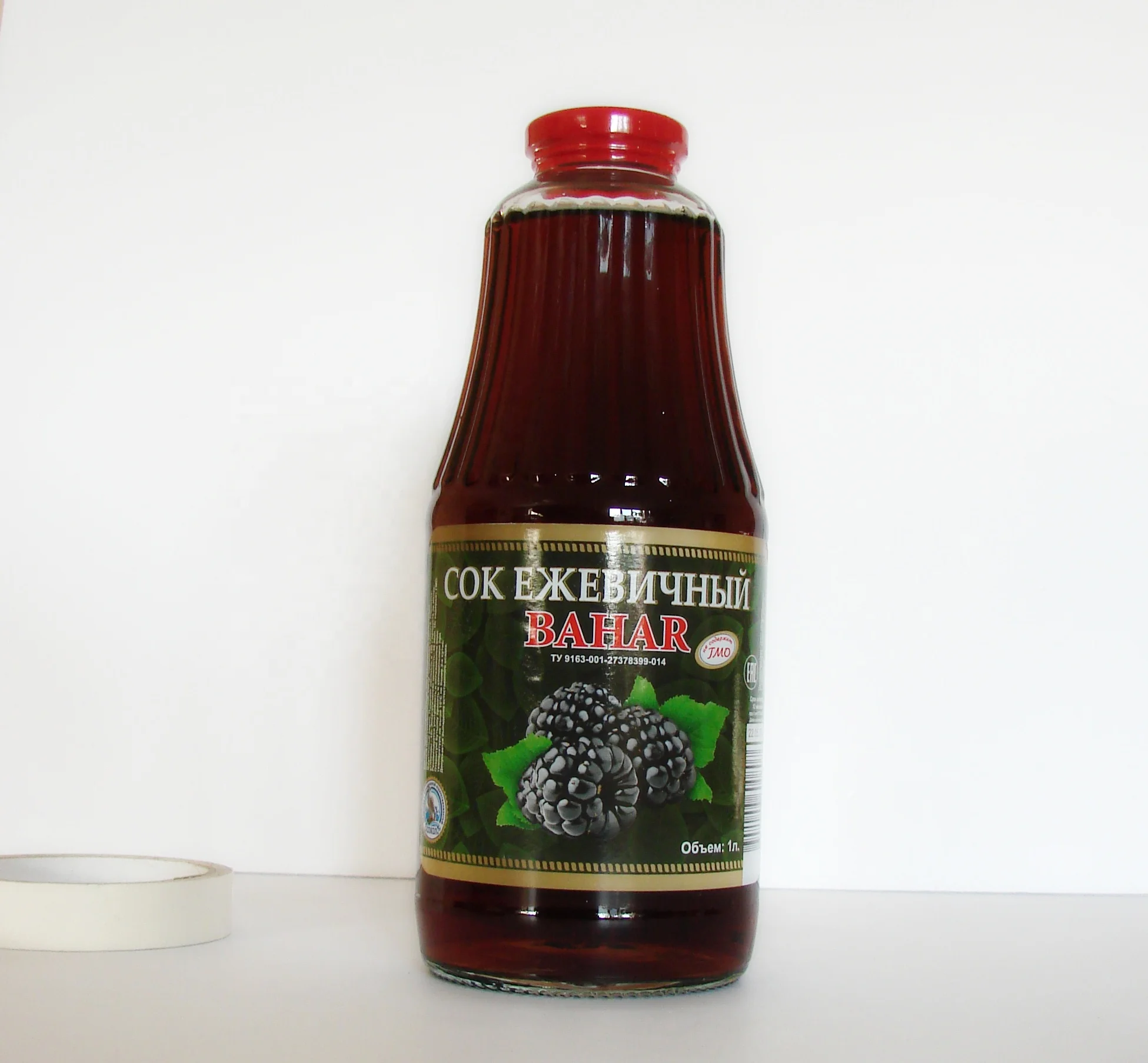 Natural Organic Glass Bottle Blackberry Fruit Berries Juice Sokol