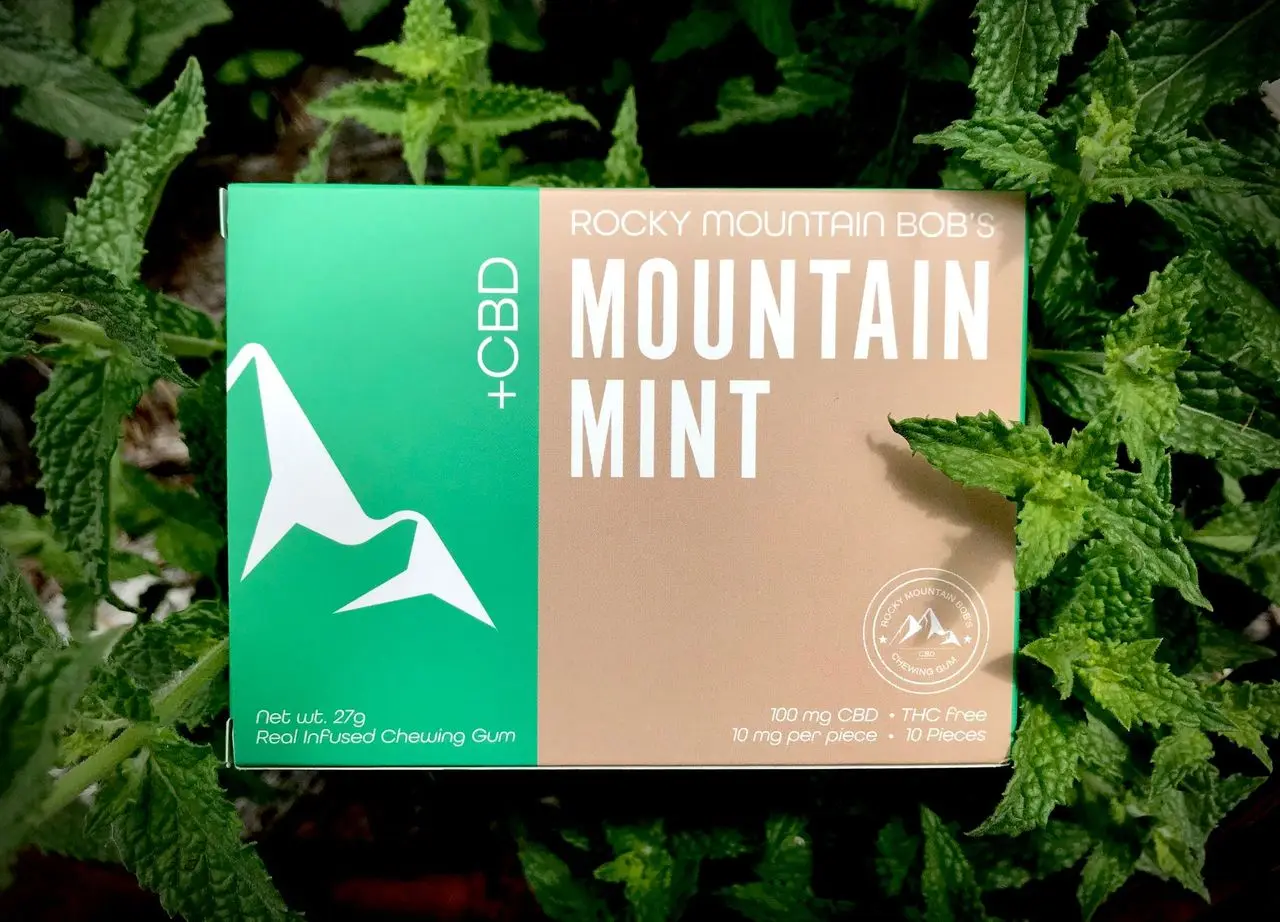 
All natural healing best CBD THC-Free RMB CBD Chewing Gum - 10pack - 10mg/pc - 100mg - Mountain Mint 