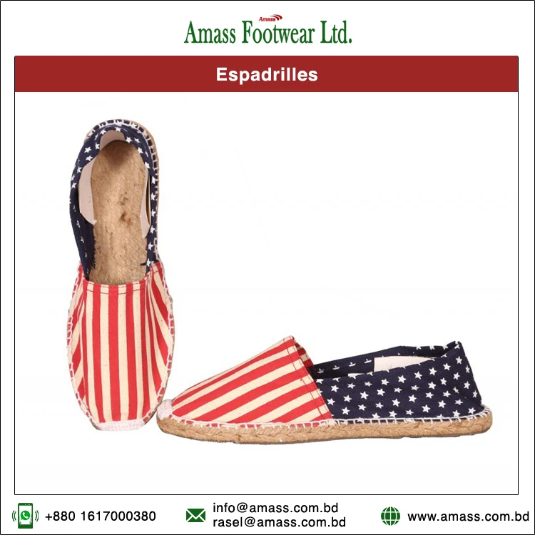 Wholesale Manufacturer & Supplier of Fashionable Trendy Jute Sole Canvas Men Women Unisex Espadrilles Shoes