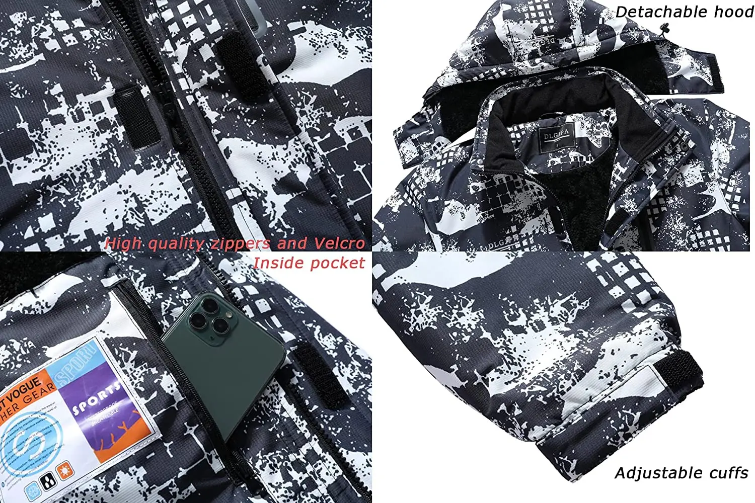 Jacket wind resistance, water-resistance and breathable working outdoor sportswear functional Windbreaker jacket