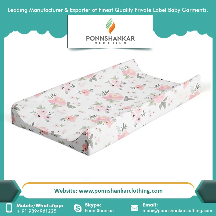 Customized Logo Solid Color Soft Diaper Bag 2021 Changing Mat Cover