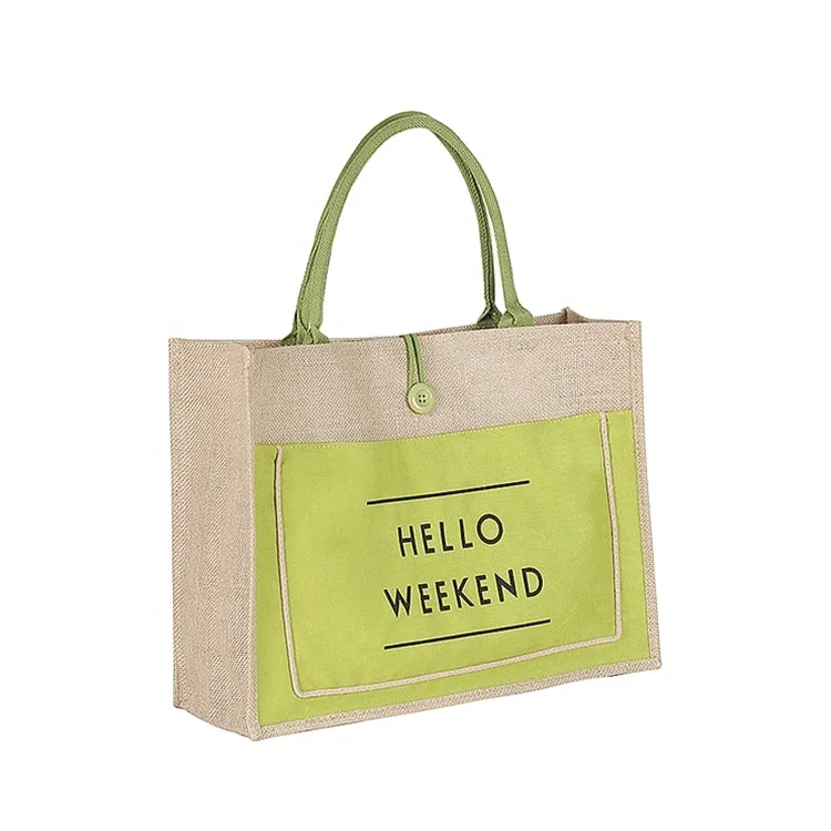 Low MOQ Exclusive Eco Friendly Shopper bag Made of Jute material from Bangladesh