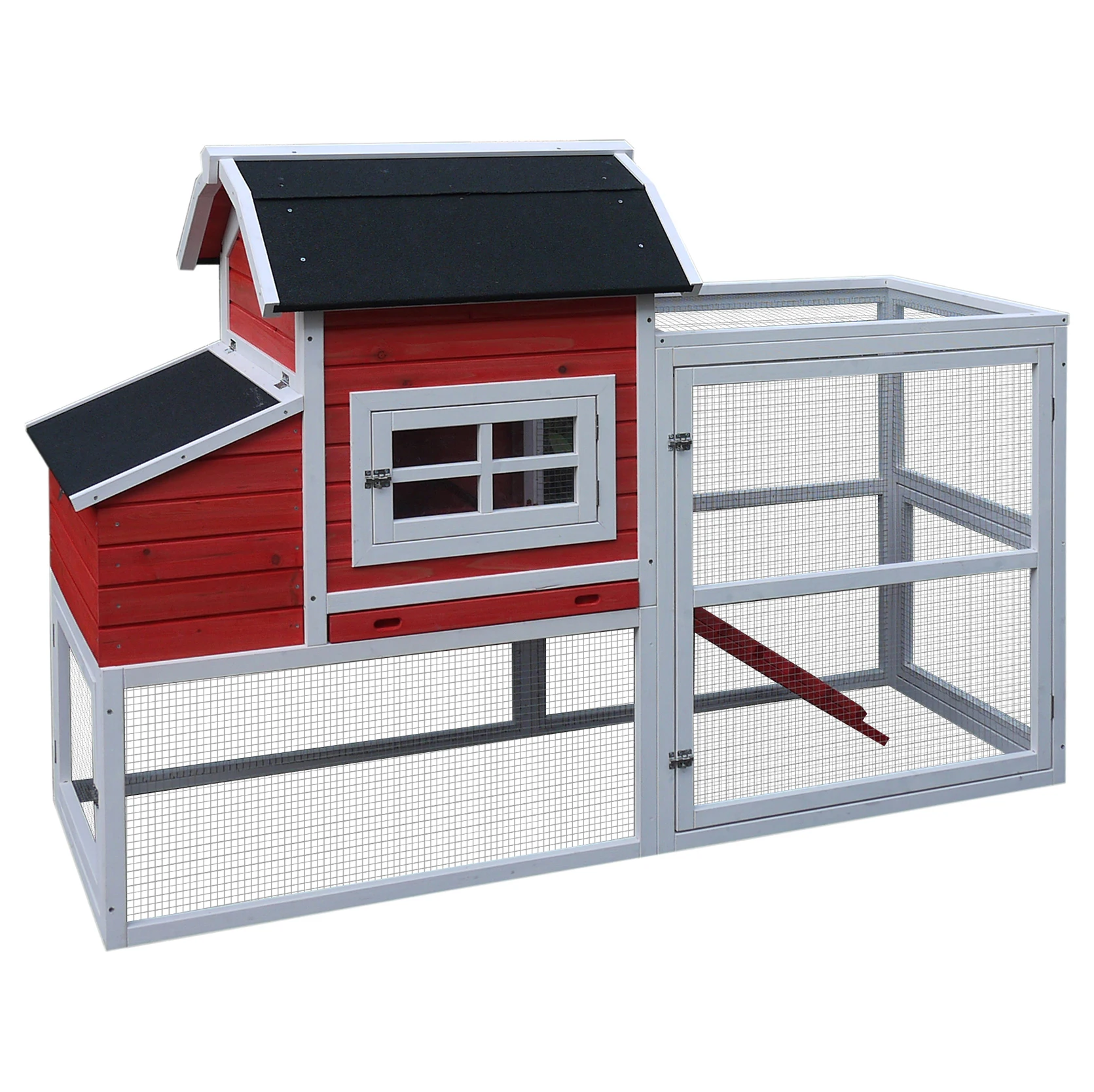 coupe hen house pet cages fencing large run China supplier Hot sell Wooden chicken coop With galvanized wire mesh run