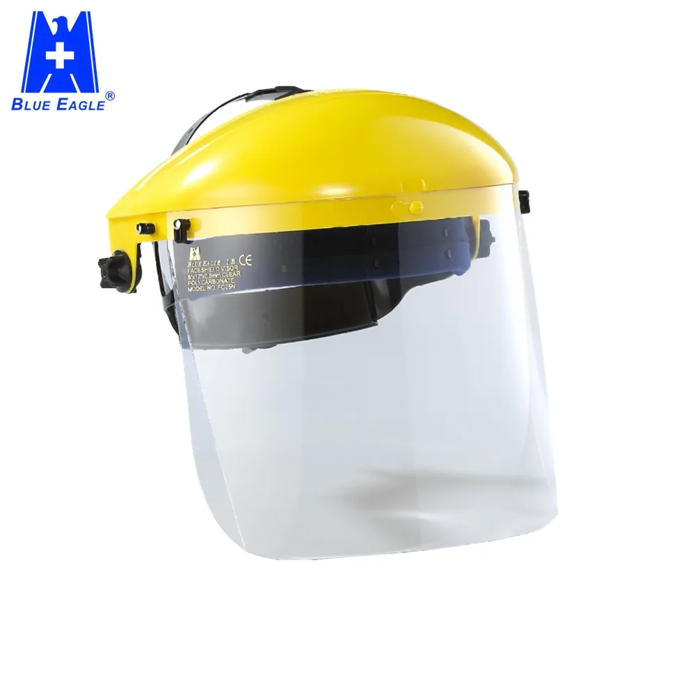 Taiwan PPE clear visor custom face shields mask with eye protection