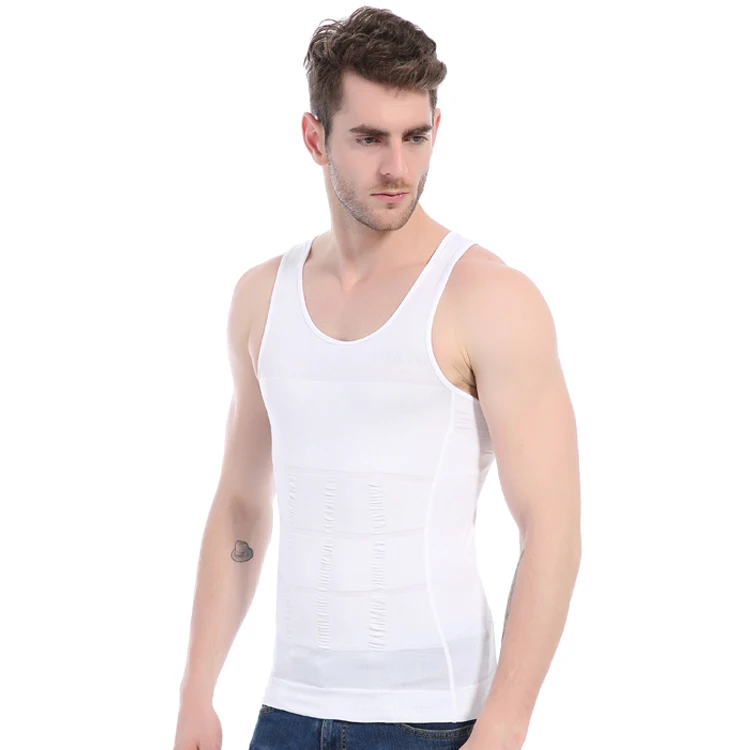 
Body Shapes Men Compression Shirt Tummy Shapewear for Slim Beer Belly 