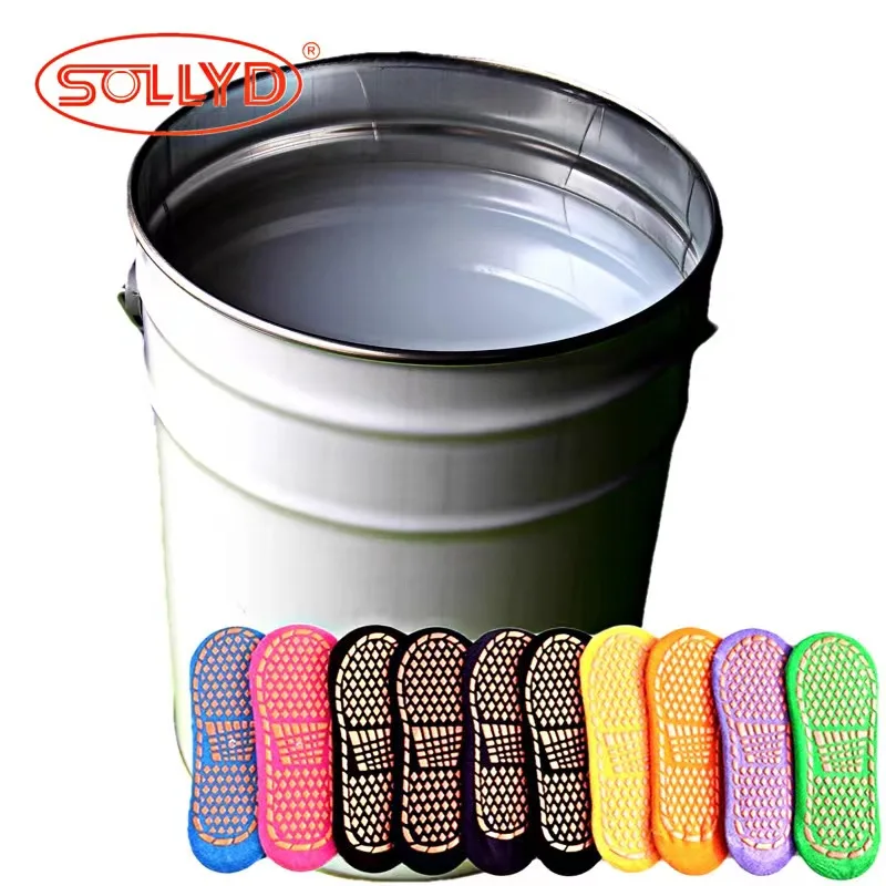 Китай, прозрачные жидкие Силиконовые Чернила для нескользящих носков, трафаретная печать для детских носков