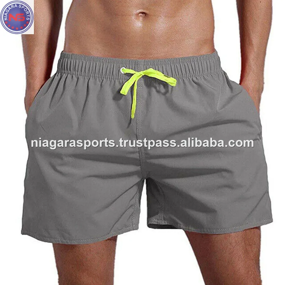 sports wear clothing swimwear clothing mnaufcturer 100% polyester swimming shorts mesh lined swim trunks