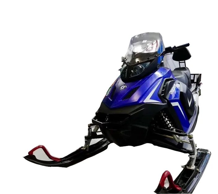 electric double ski big sled snowmobile