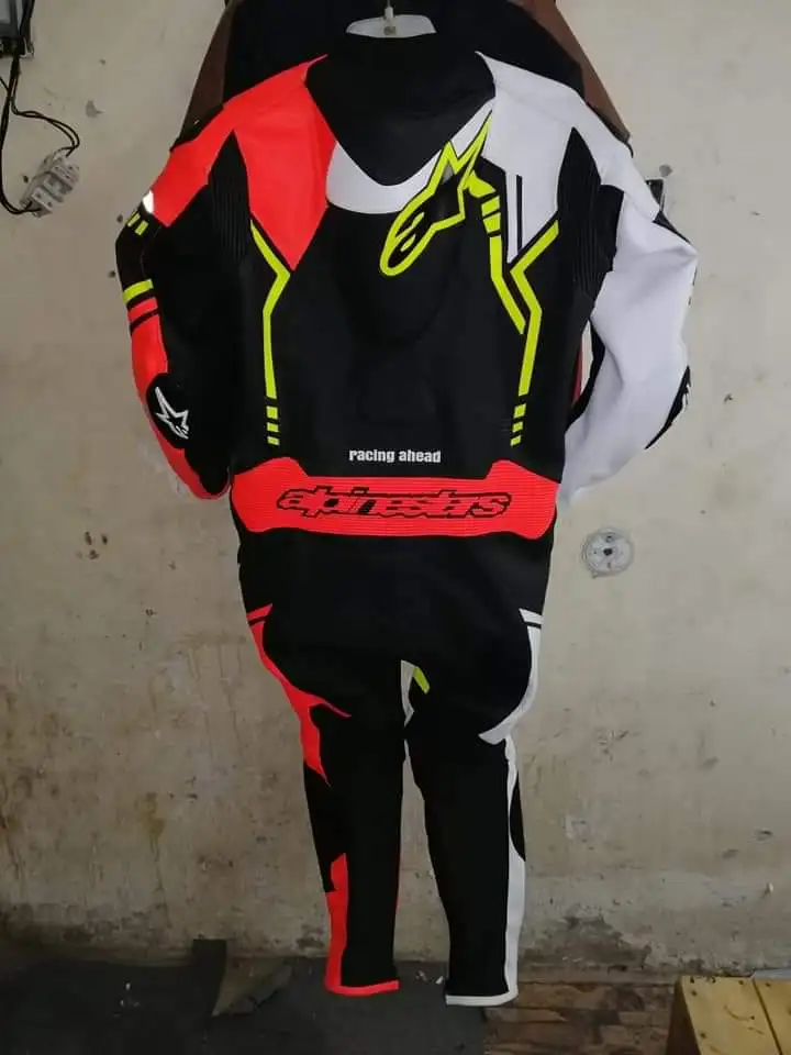 
Custom Made motorbike suit/ OEM 2021 Motorbike Riding Leather Suit 