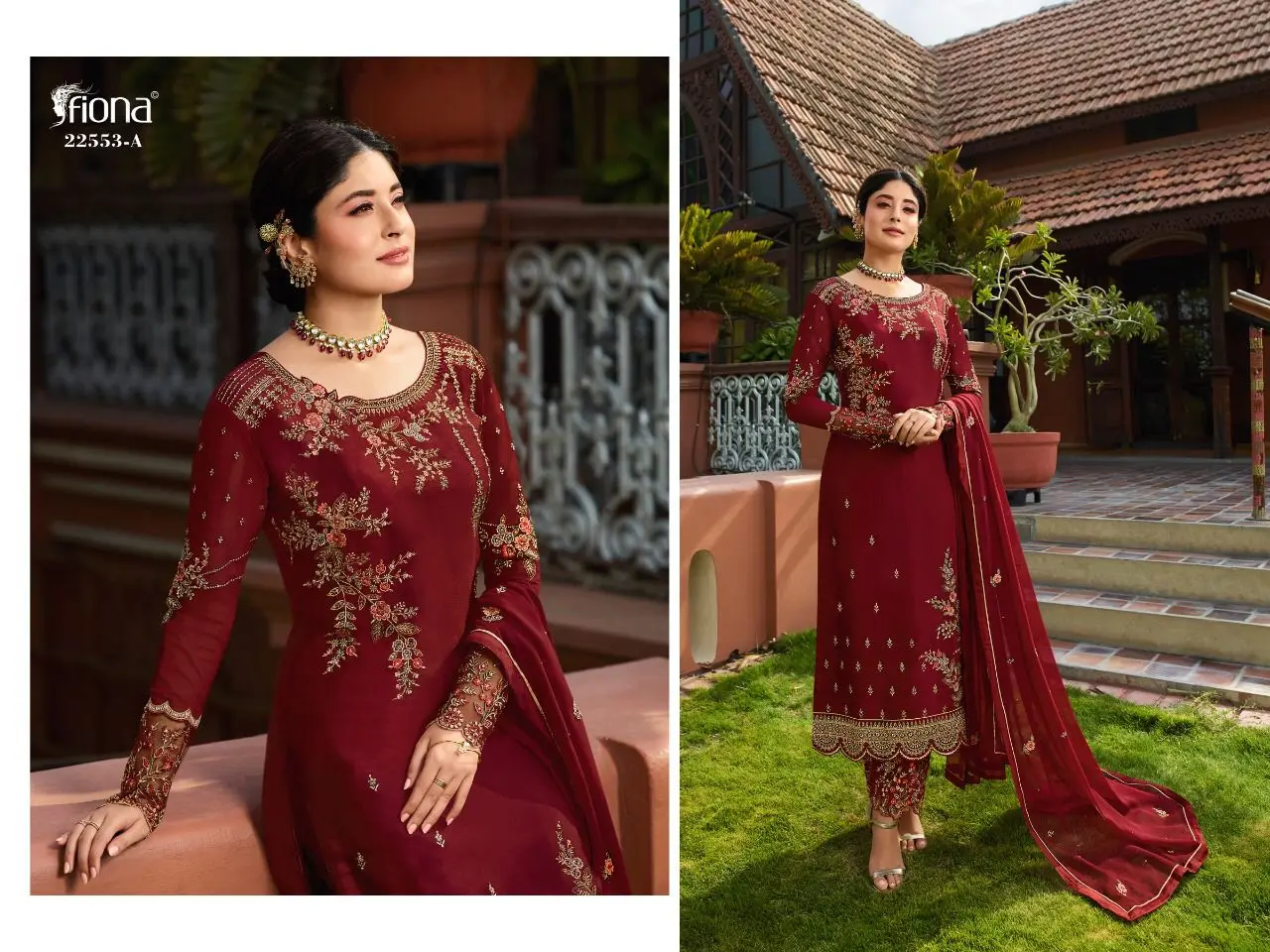 Stylish Georgette Salwar Kameez Suits With Heavy Floral Embroidery 2022