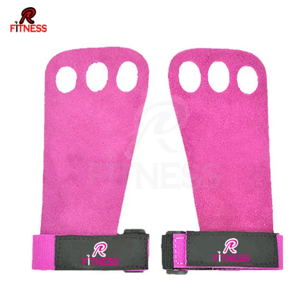 Защита ладони с 3 отверстиями синтетические карбоновые захваты для тренировок в зале тяжелой гимнастики