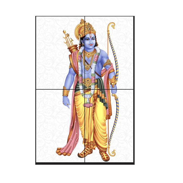 Unique Pooja Room High Gloss Lord Shiva Wall Tiles God Picture Digital Printed Ceramic for Temples and Home