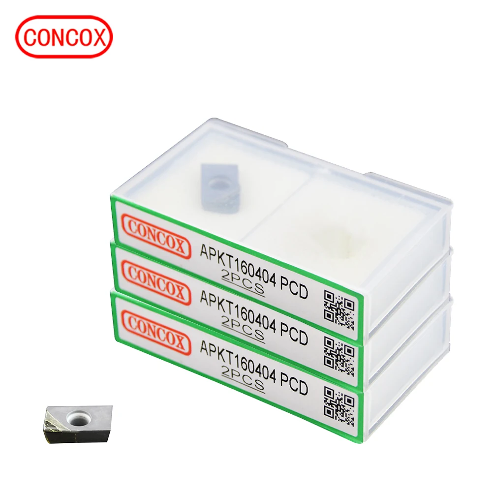 High Hardness APKT Safety Milling PCD Carbide Inserts For cnc cut