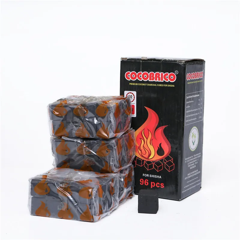 White Ash 100% Pure Natural Coconut Shell Indonesia hookah Charcoal / shisha charcoal