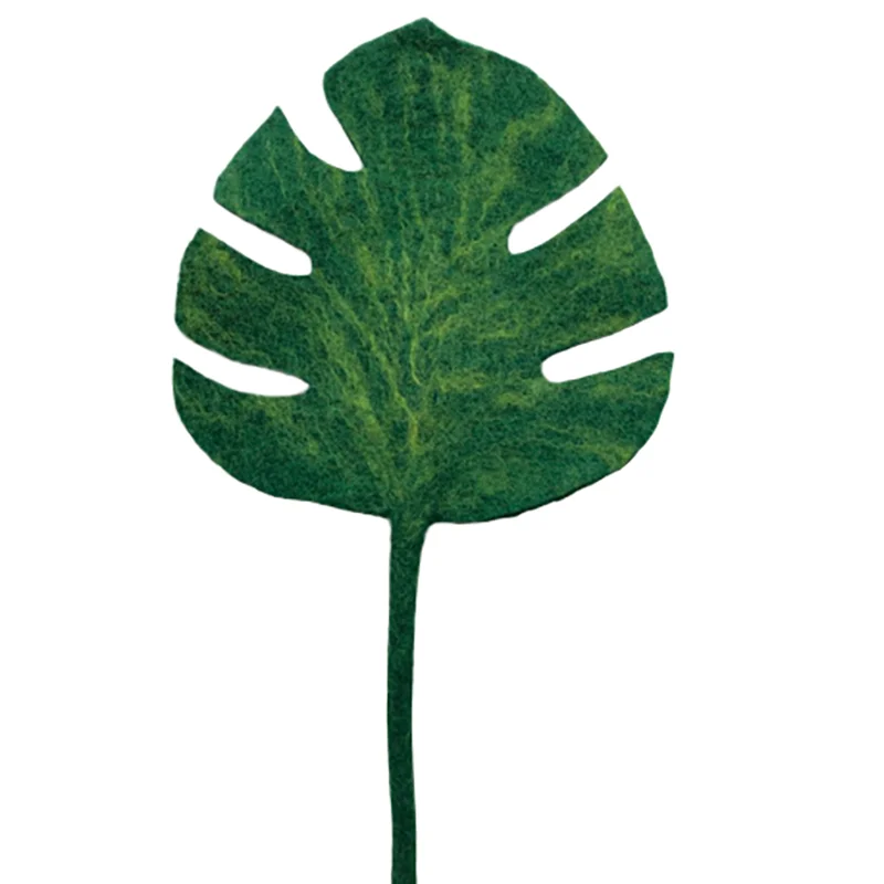 Wool Felt artificial flowers leaf perfect craft for Home decor, Festive Decorations, and wedding centerpieces hand-made in Nepal