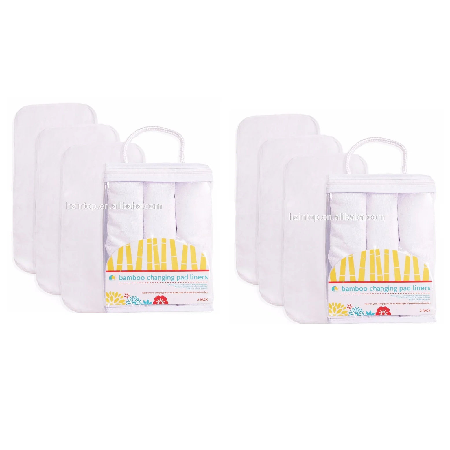 Soft Waterproof Breathable Anti-dust mite Anti-slipping Bleached Baby Crib Mattress Pad Portable Diaper Baby Changing Pad Liner