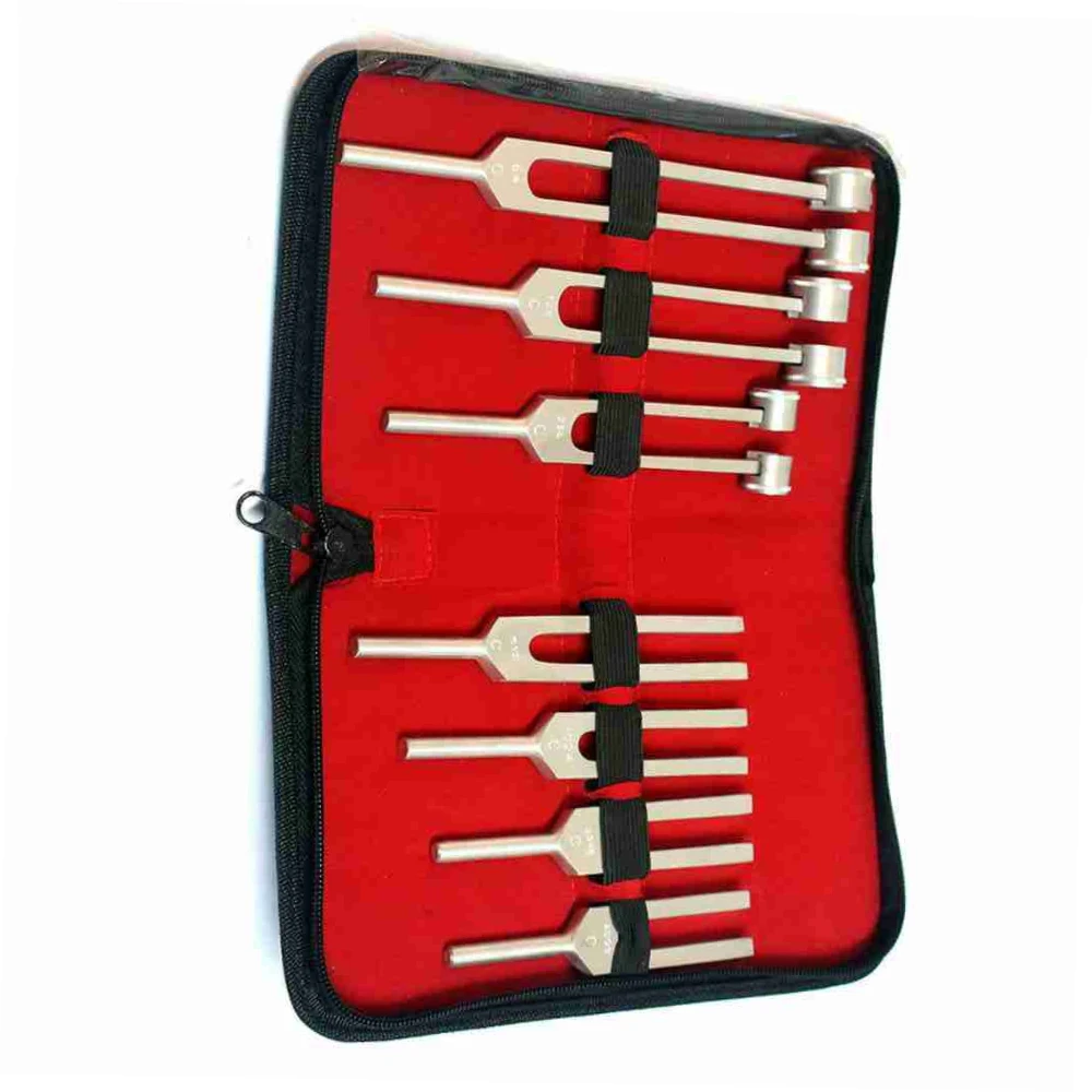 TUNING FORK SET OF 7 PIECES FOR HEALING THERAPY SURGICAL MEDICAL NEUROLOGICAL DIAGNOSTIC INSTRUMENTS      MGI-12
