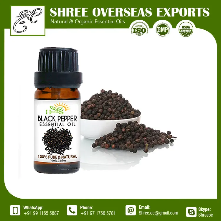 Custom Packaging Organic Black Pepper Oil India