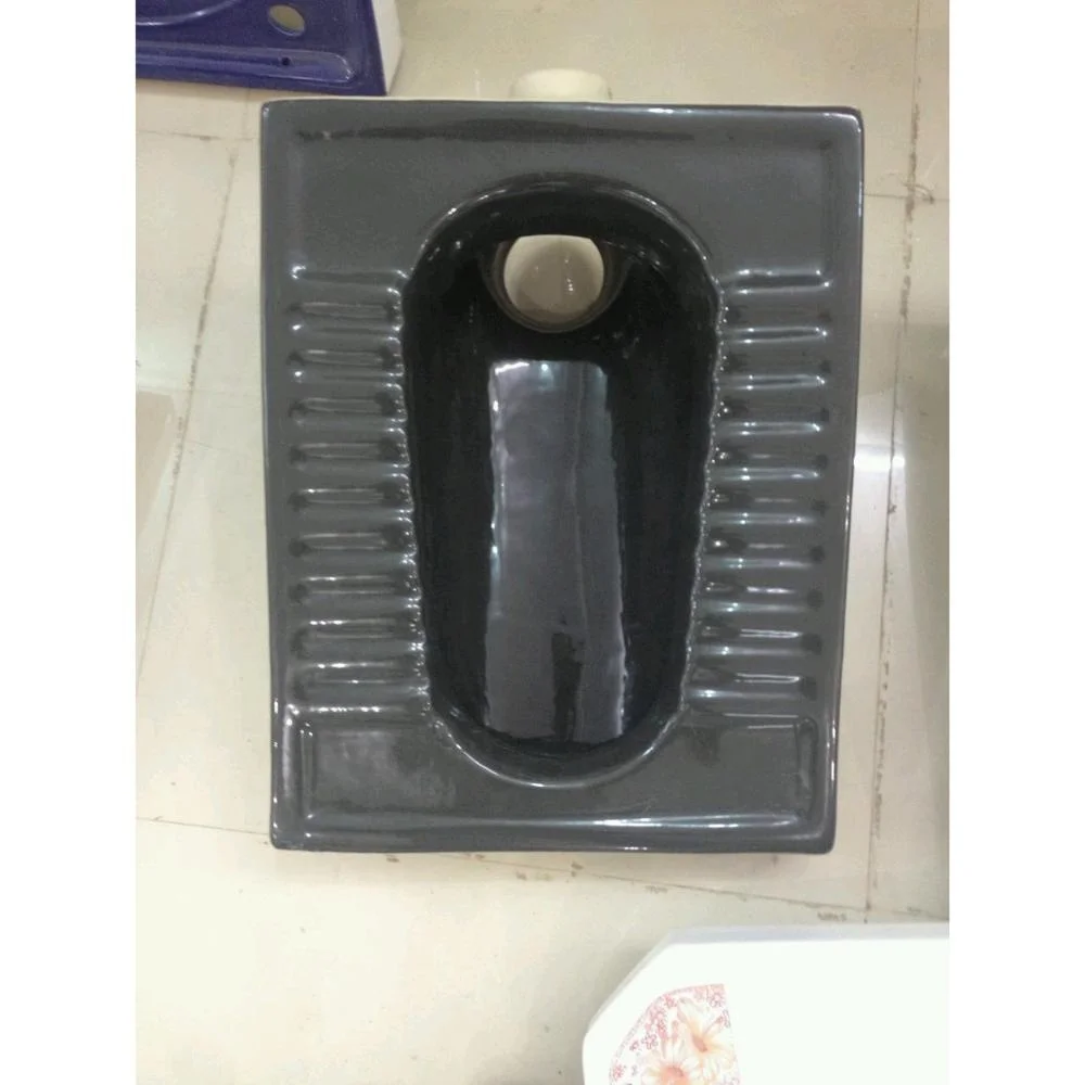 Rustic Black Ceramic Bathroom Porcelain Sanitary Ware Orissa Pan Water Closet Squatting Commode Toilet Affordable Price
