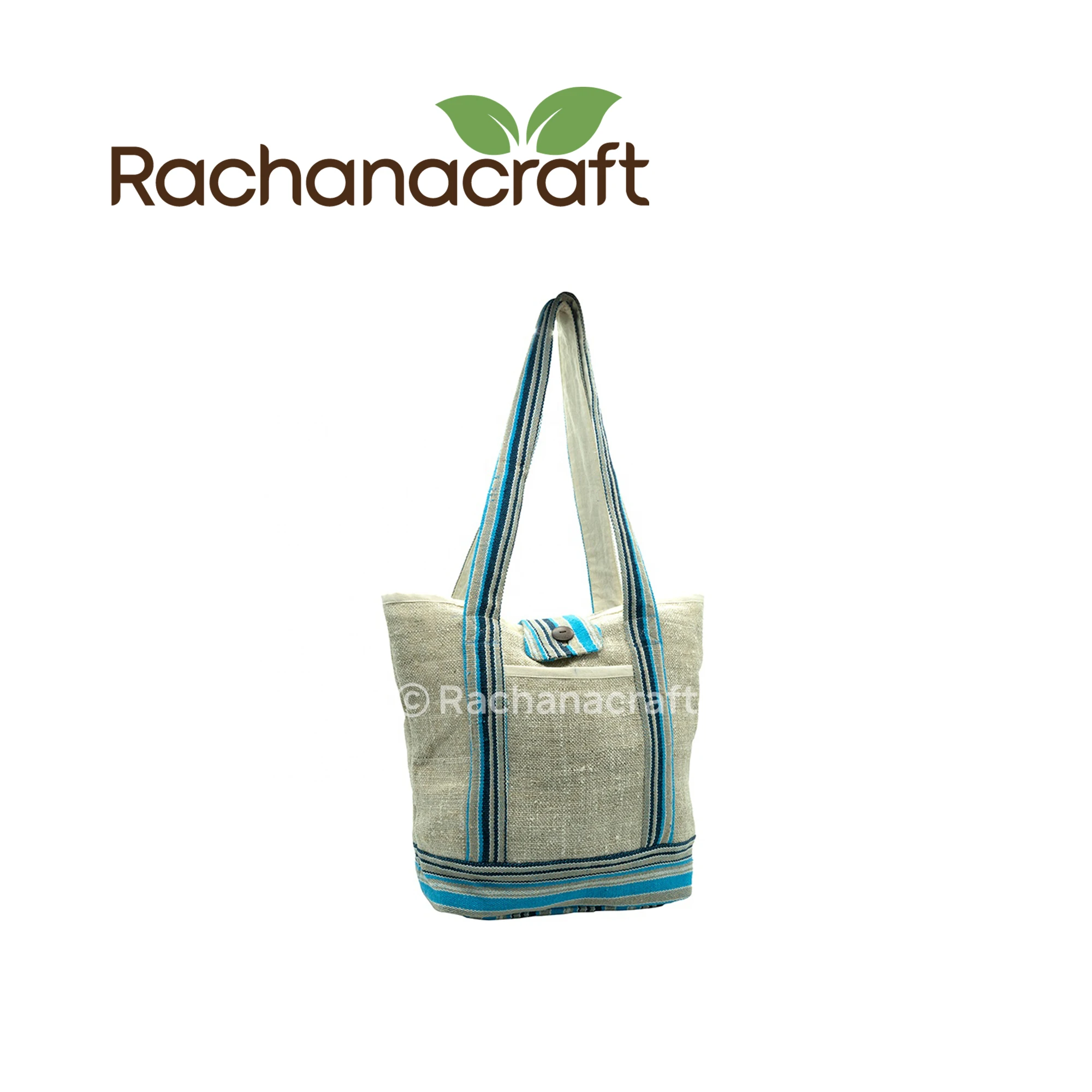 Handmade ,Organic, Hemp Tote Bag for Daily Use by Women Shoulder Bag for Travel, Daily Use Made in Nepal Wholesale Supply