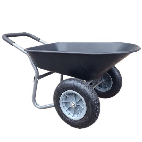 Efficient Load Bearing High Quality Heavy Duty Polythylene Bathtub Pneumatic Solid Wheel Wheelbarrow WB3807