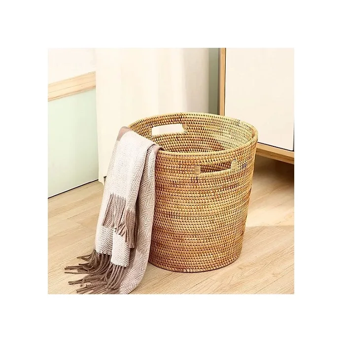 Корзина для белья из Вьетнама-корзина бамбука и ротанга