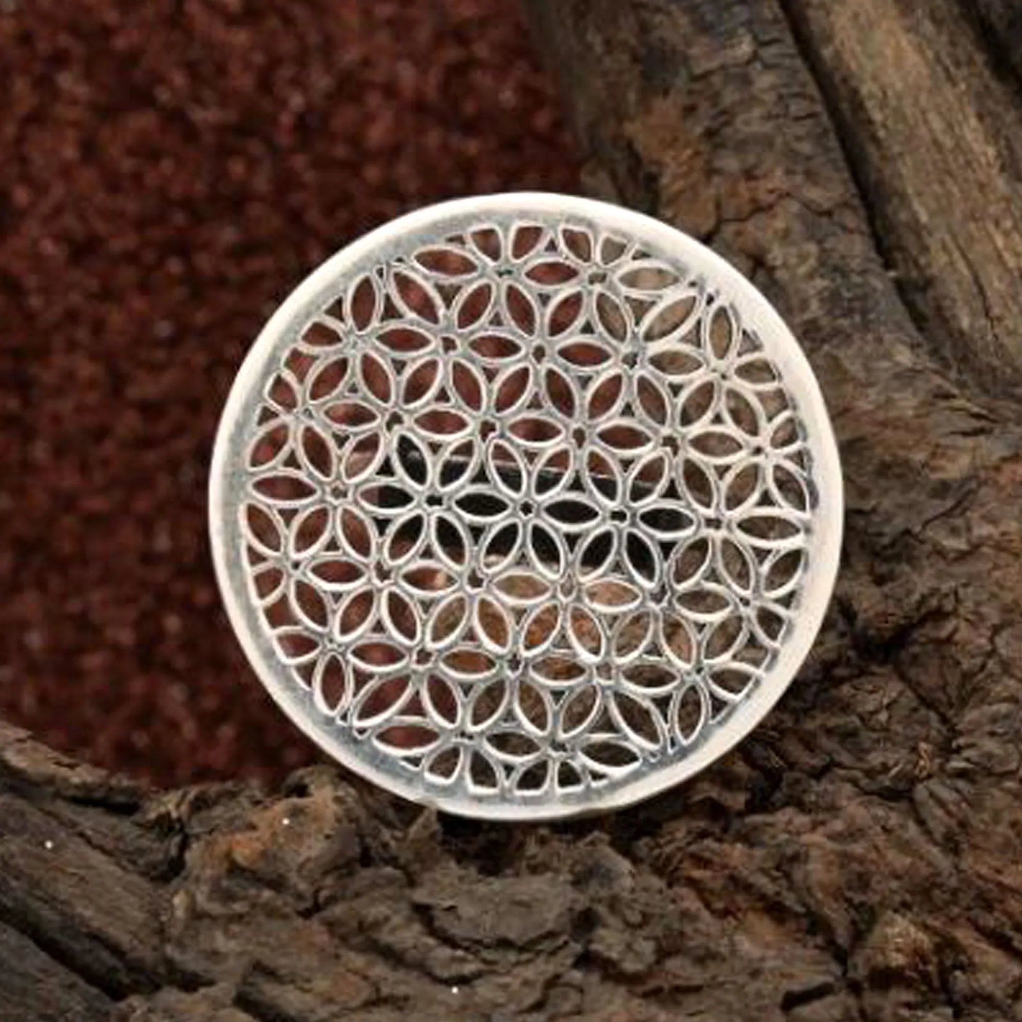 Classsy  Flower Of Life Ring Design Handmade Ring 925 Sterling Silver Jewelry Wholesale Factory Price