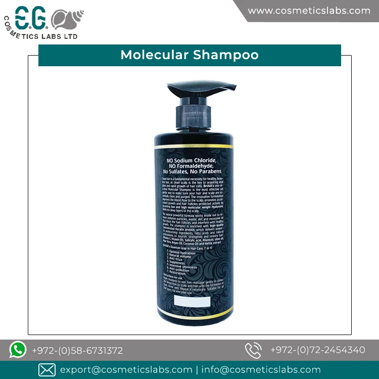 Bulk Exporter Top Most Selling Molecular Shampoo at Best Market Price