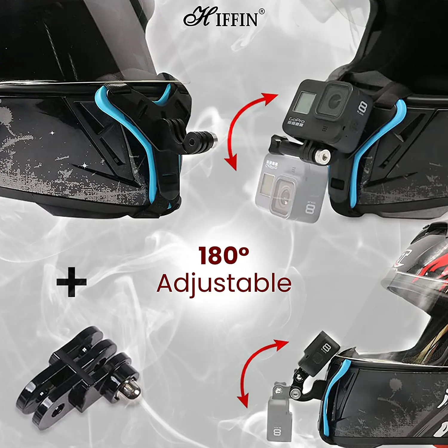 Standard Quality Motorcycle Helmet Mount Camera Strap Mount Camera Holder Adapter for GoPros Camera