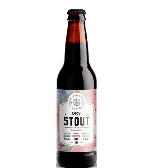  Пиво из Сибири Dogma сухое ирландское Stout черное темное