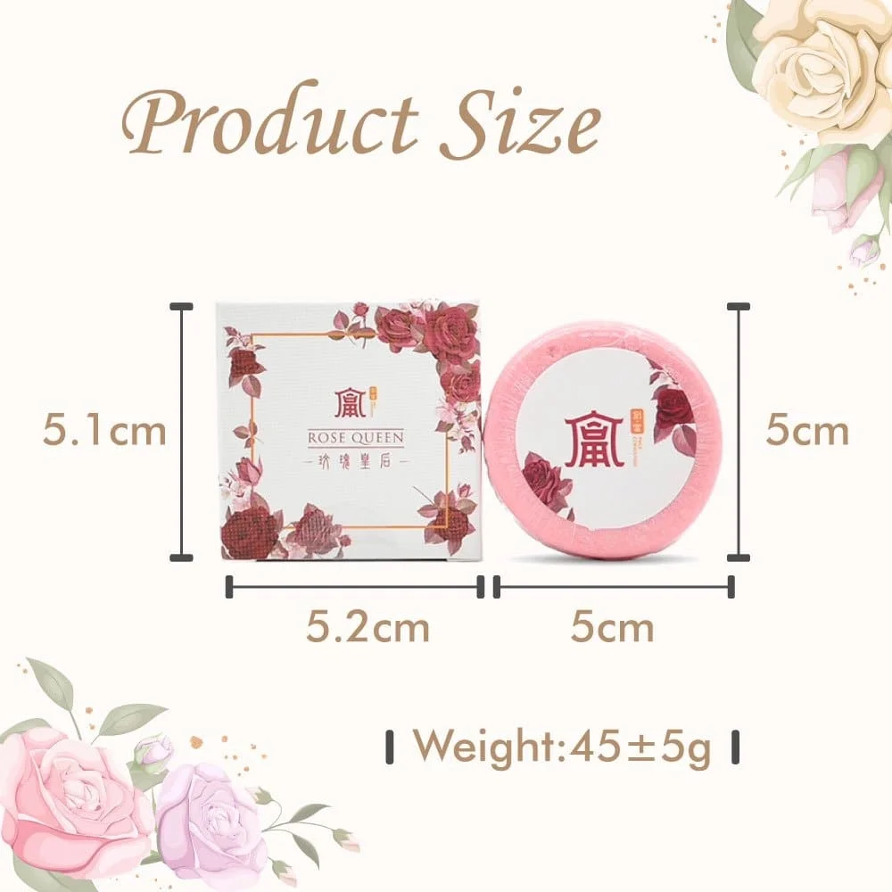 Macaron style rose natural skin lightening soap For face cleaning