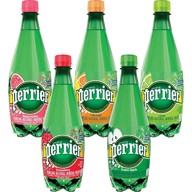 
Perrier Sparkling Natural Mineral Water 330ML ,500ML , 750ML 