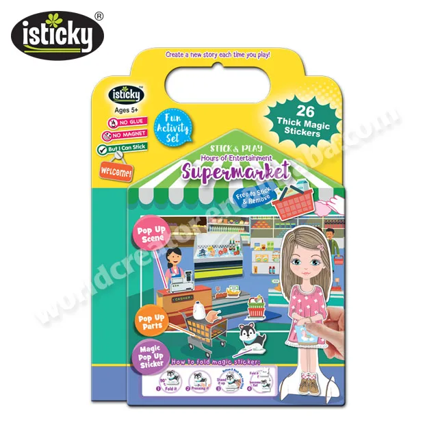 
TPE Sticker Custom Promotional Toy Book for Kids 
