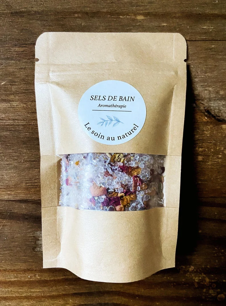 Соли для ванны на заказ розовая веганская Лаванда замачивание ароматерапия соль с сушеными цветами