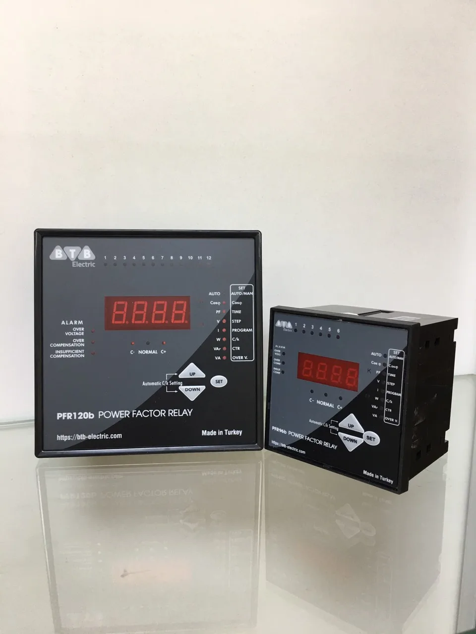 reactive power factor correction controller 8 STEPS VOLTAGE 380-415V NEW STYLE 2021 MADE IN TURKEY